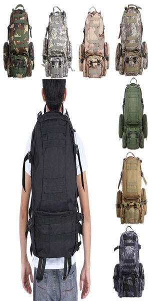 

outdoor backpack rucksack molle army tactical backpack sportage bag waterproof camping hiking 50l backpack for travel7544489
