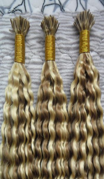 

brazilian kinky curly keratin i tip hair extensions 10gs 300g pre bonded 100 human hair keratin stick tip hair extensions3754402, Black