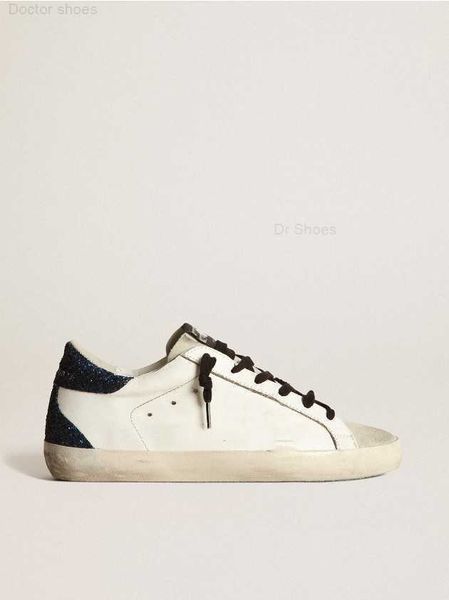 

shoe sole heel dirty designer luxurious italian vintage handmade super-star sneakers with peach pink sequined xx and blue sequined tag, Black