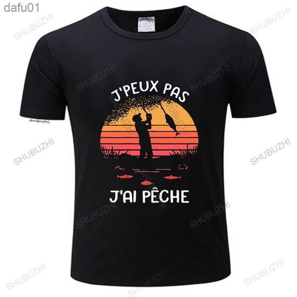 

i can not i have fishing t shirt vintage gift for fisherman eu size tee shirt crew necks crew neck tees l230520, White;black