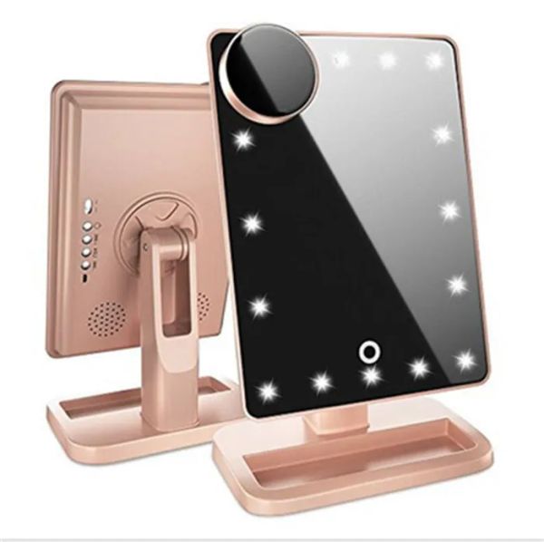 

selling bluetooth audio makeup mirror led light illuminating mirror vanity mirror creative new fashion gift sz315