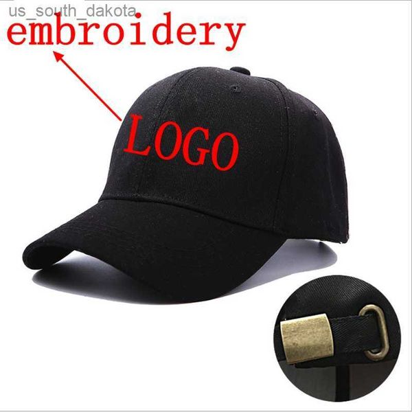 

new custom embroidery for adjustable baseball cap women casual solid color hip hop dad caps snapback dad hat l230523, Blue;gray