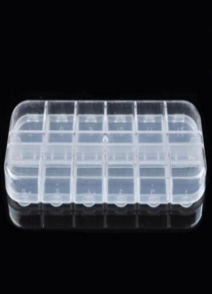 

nail art 12 empty compartment plastic storage box earring jewelry bin case container sewing boxes4620964, Black;white