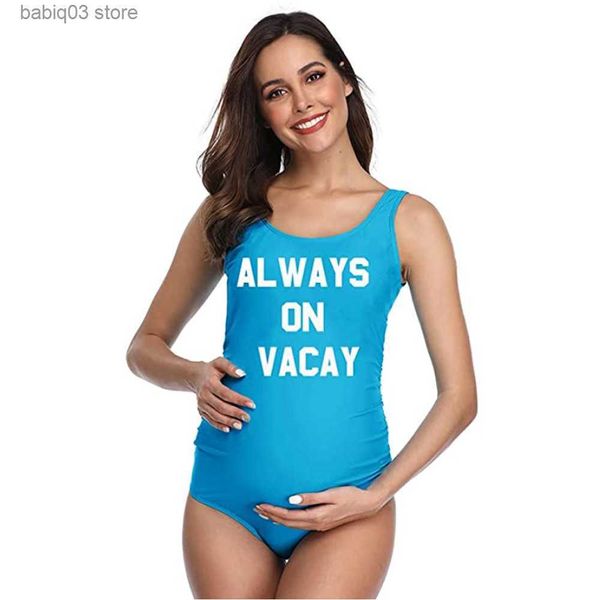 

maternity swimwears women tank backless maternity swimsuit letters printed one piece swinwear pregnant swimsuit premama pregnancy plus size, White
