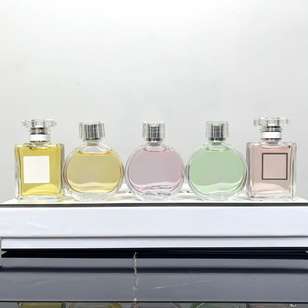 

luxury brand perfume set 100ml encounter series: edt:green pink ayellow and edp: pink yellow for women spray good smell long lasting lady fr