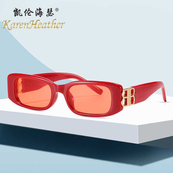 

new b fashion sunglasses 8189 small frame women's trend sunglasses, White;black