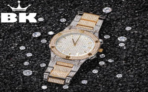 

hip hop full iced out drill men watches stainless steel fashion luxury rhinestones quartz square business watch pendant necklaces2787211, Silver