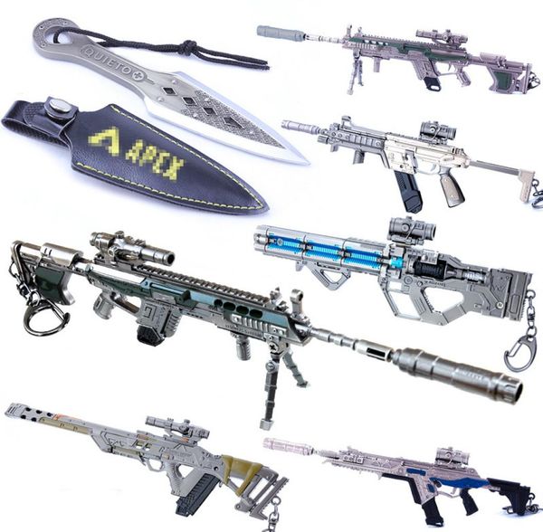 

chain battle royale apex legends keychain gun model keyring metal key ring7209250, Slivery;golden