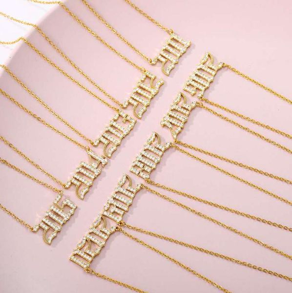 

custom 19852020 vintage stainless steel diamond birth year pendant necklace3289265, Silver