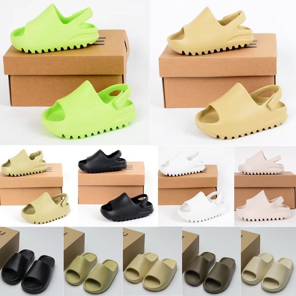 

toddlers foam runners slippers kids sandals running shoes boys girls preschool toddler children beach shoe youth red blue closed toe infant, Black