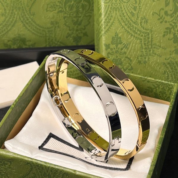 

highly quality bracelets for women bangle luxury designer jewelry crystal 18k gold plated 925 silver plated stainless steel wedding lovers g, Black