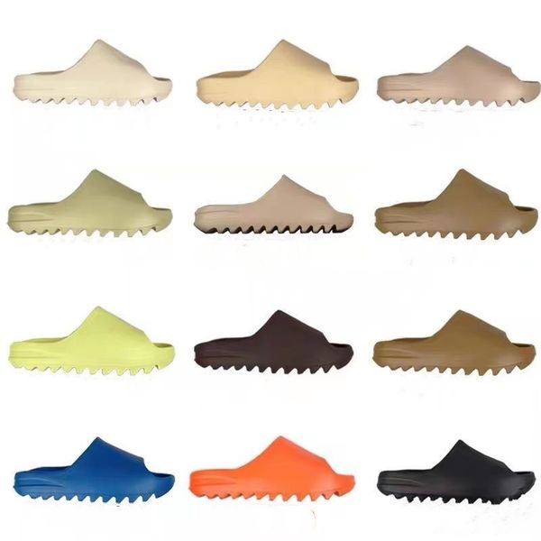 

slippers designer slides sliders sandals men women designers sneakers outdoor sandal shoe onyx bone desert sand earth brown ochre flip flops, Black