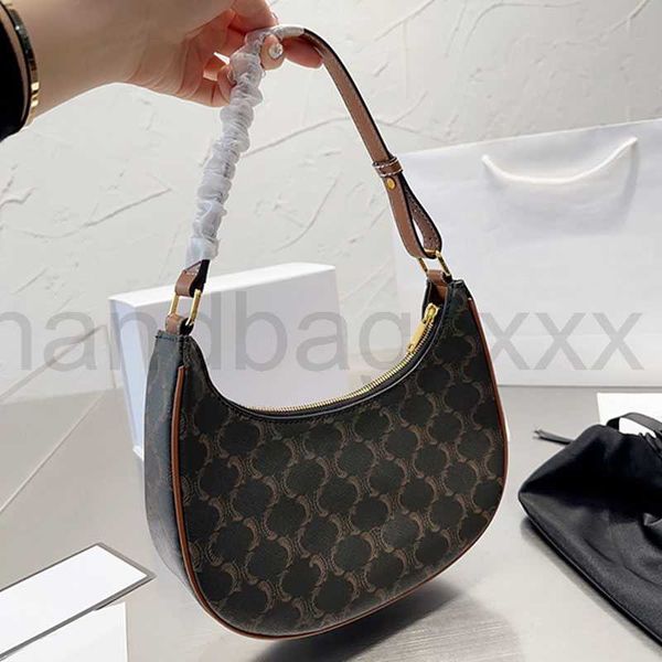 

vintage crescent moon bag shoulder underarm bags pea bun women handbags cowhide real leather classic old flower tote small purse croissant