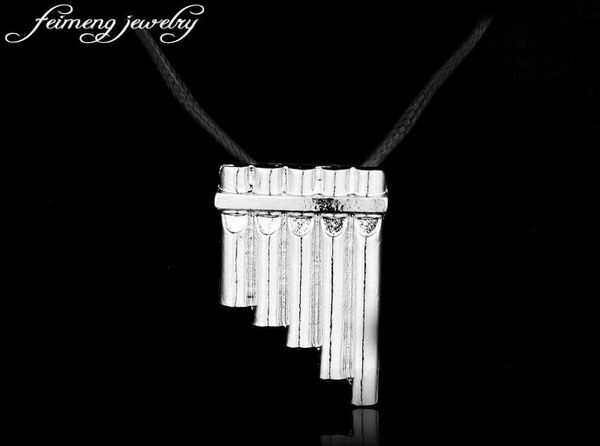

peter pan magic flute vintage rope chain necklace silver plated instrument pendant movie jewelry neverland necklaces2097196