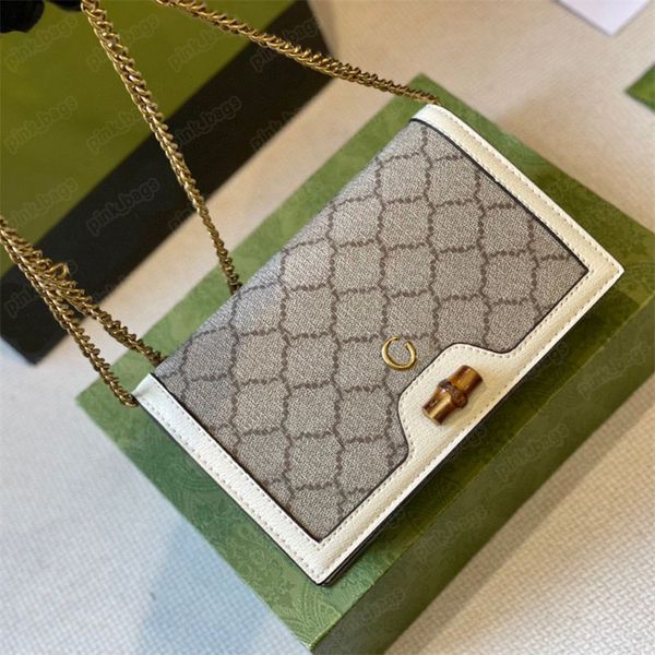 

2023 designer bamboo crossbody bags chain shoulder bag women purse clutch leather stripe cross body bags tote handbag 12 styles 2306071bf