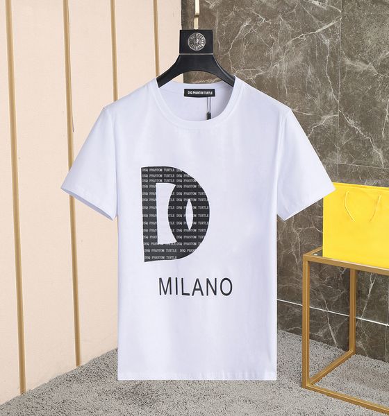 

dsq phantom turtle mens designer t shirt italian milan fashion logo print t-shirt summer black white t-shirt hip hop streetwear 100% cotton, White;black