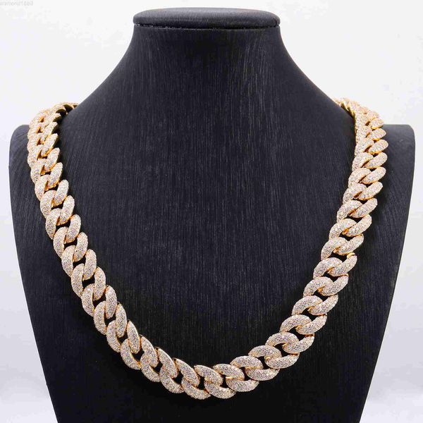 

luxury men's jewelry moissanite cuban wholesale moissanite cuban chain cadena cubana hip hop miami diamond cuban link chain, Silver