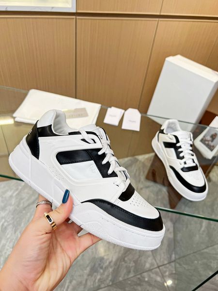 

2023 luxury brand platform shoes female trainers women sport sneakers ladies white chunky sneaker 0605, Black