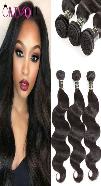 

superior suppliers 9a brazilian virgin hair extensions 6 weaves bundles body wave human hair wefts soft body wave raw indian r8416199, Black