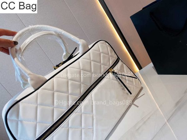 

cc bag 9a wholesale designer 95 bowling handbag womens totes bags designers shopping bag double-sided sheepskin pillow bag large capacity ha, White