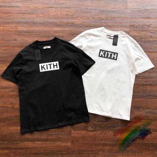 

2023ss kith box t shirt men women casual t-shirt tees, White;black