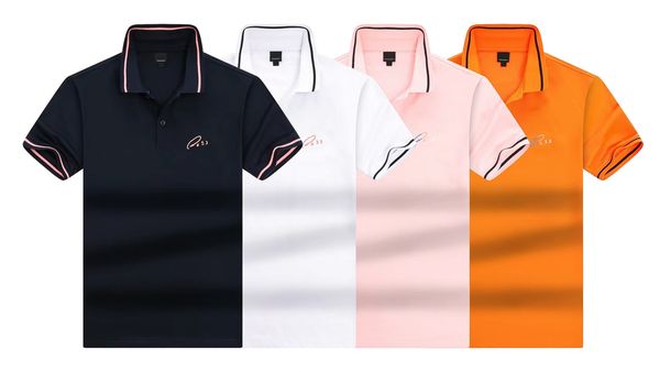 

designer men's shirt summer trend fashion luxury brand sports t casual loose classic business short sleeve asian size m-xxxl, White;black