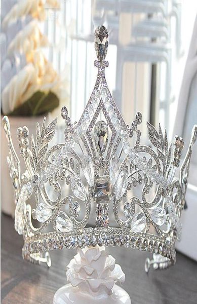 

2019 bridal crowns bling bling crystals headpieces wedding crown bridal tiara wedding party accessories3680666, Silver