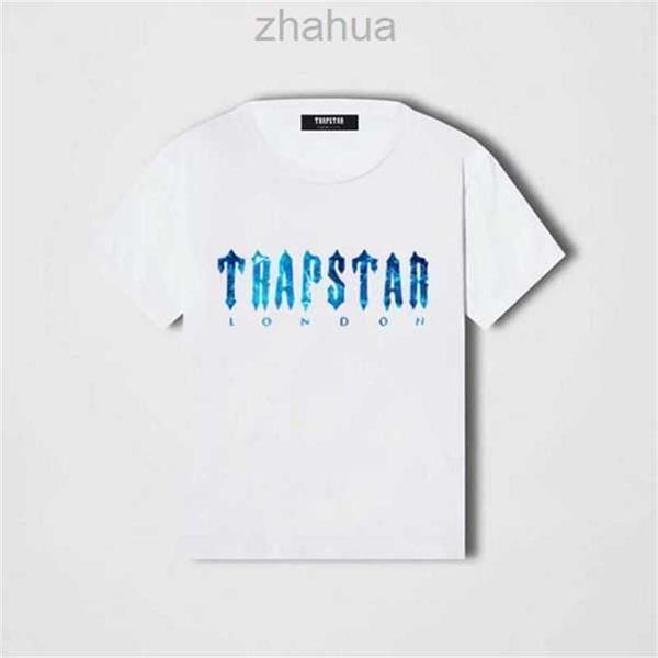 

trapstar secret casual t-shirt men summer o-neck short sleeve breathable personality style version streetwear soft cotton brand male1zzo, White;black