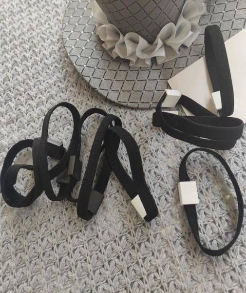 

fashion classic white and black c elasitc band hair tie classic hair rope accessories with paper card4416613, Pink