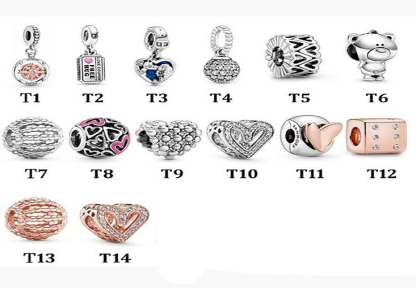

amala sterling silver 925 bear lion hearts beaded dangle charm bead with cz fits european jewelry bracelets necklaces & pendants7217830, Black
