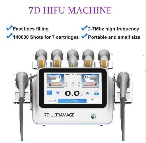 

clinic use 7d hifu body slimming 7 cartridges 210000 s skin tightening focused ultrasound skin lifting lipolysis fat reduce non-invasive bea