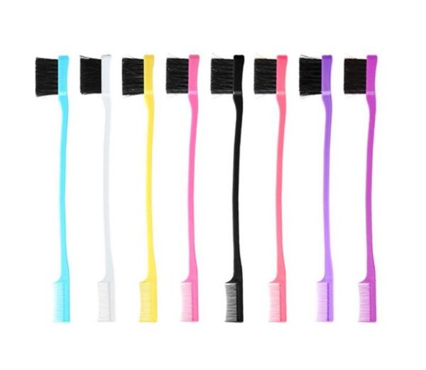

100pcs double sided edge control hair comb hair styling tool hair brush toothbrush style eyebrow brush8480500, Silver