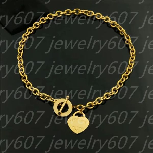 

new luxury love pendant necklace glamour fashion designer necklace stainless steel designer jewelry party wear valentine's gift, Silver