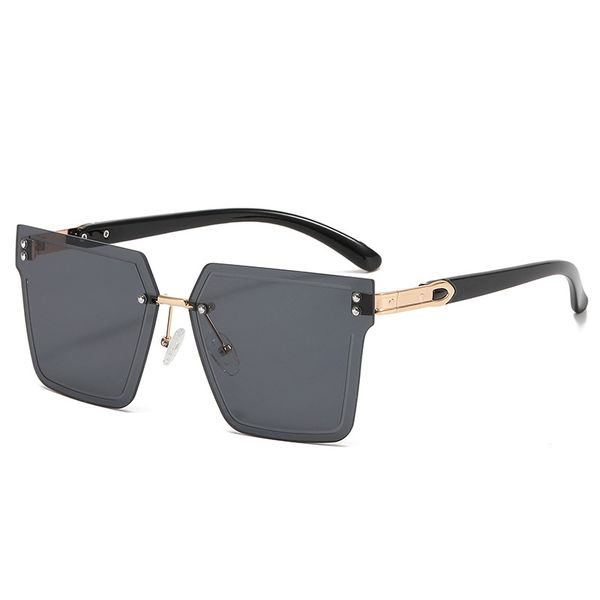 

brand luxury designer sunglasses for men women sunglasses new fashion rimless cut edge sunglasses for women personality sunglasses m563, White;black