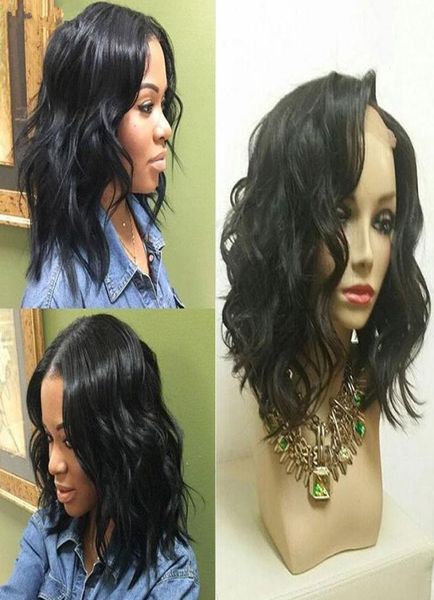 

brazilian virgin remy loose wave lace front wigs 545039039 silk short bob human lace front hair wigs with natural hair9921302, Black;brown