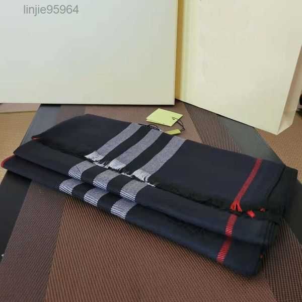 

scarf designer cashmere high-end soft thick plaid printed men's and fashion suits scarves 25wi1{category}, Blue;gray