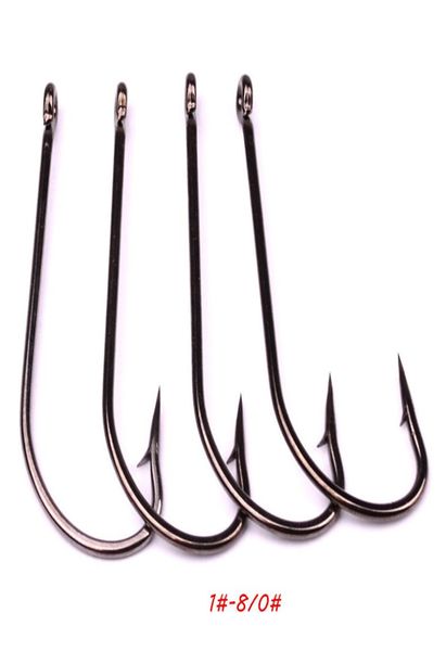 

200pcslot 9 sizes 180 9225 o039shaughnessy hook high carbon steel barbed fishing hooks fishhooks pesca tackle accessories 3139582