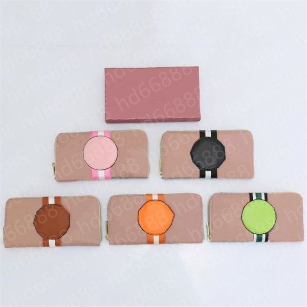 

designers zippy wallet for men pouch leather canvas 8 credit cards slots long zipper woman wallets fashion card holder purse women zip clutc, Red;black