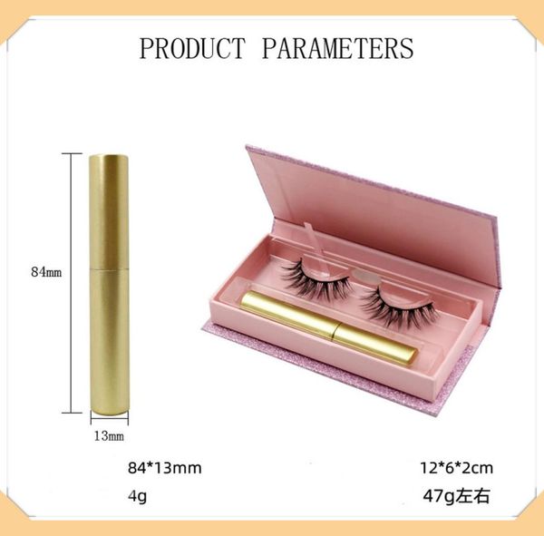 

magnetic eyeliner 3d stereo magnetic eyelashes eyelashes kit 1 pairs false eyelash natural reusable makeup set 2335581