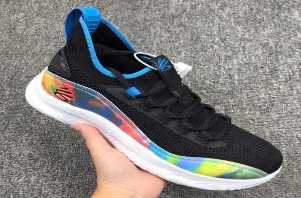 

armour curry 8 generation black color sole super wearresistant eva middle sole carbon fiber structure tpu super elastic woven upp3816106