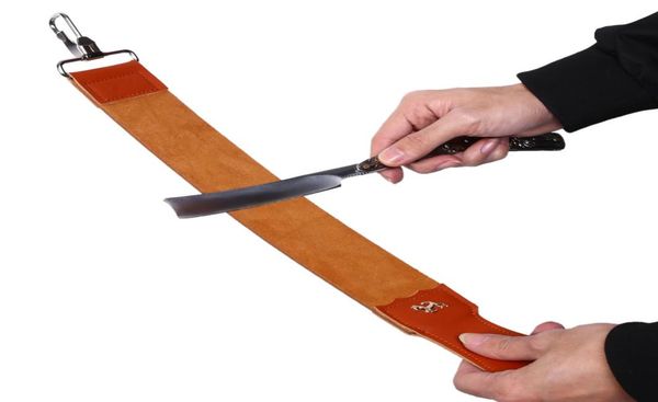 

straight razor strops double layer genuine leather strap folding knife shave sharpener sharpening retread belt necessary tools for3730572