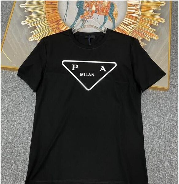 

fashion mens t-shirts women designers t shirts tees apparel man s casual chest letter shirt luxurys clothing street shorts sleeve clothes p, White;black