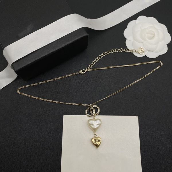 

classic pendant necklace designer love necklace women's fashion atmosphere necklace designer jewelry new style, Black