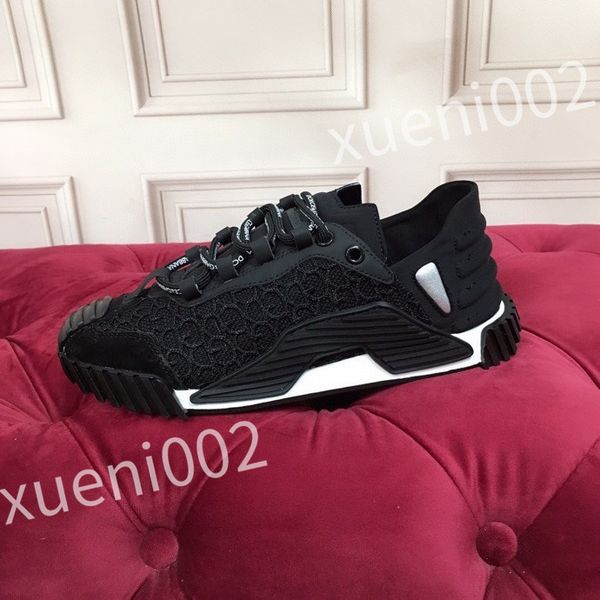 

new designer flat sneaker trainer casual shoes denim canvas leather white letter fashion platform men's womens low sneakers, Black