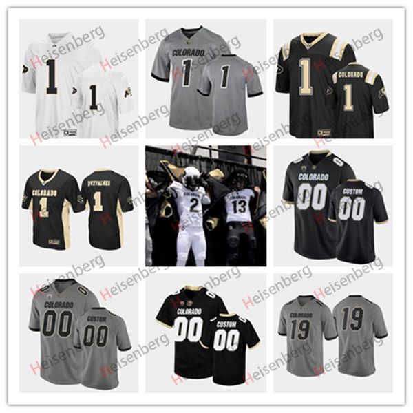 

2022 ncaa custom colorado buffaloes stitched football jersey 4 sam noyer 53 nate landman carson wells 7 tyler lytle isaiah lewis will sherma, Black