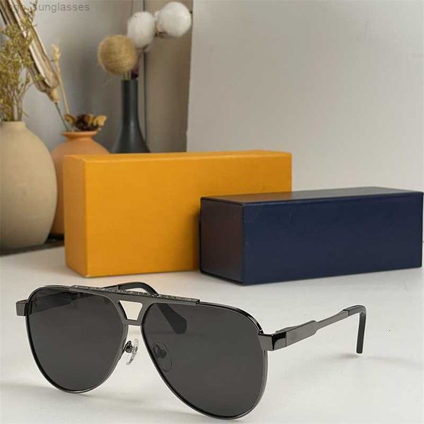 

women's luxury designer sunglasses women's and men's summer 1586 uv protection retro full frame fashion glasses random case, White;black