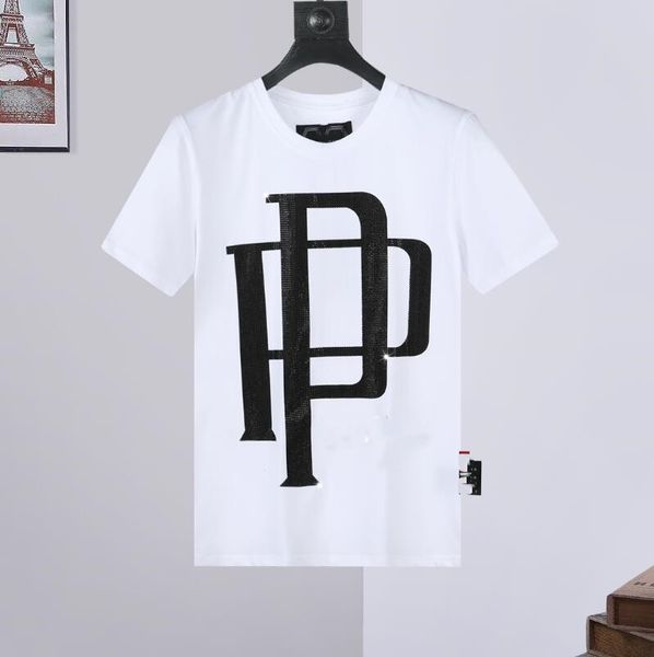 

designer men's t-shirt black and white color embroidered alphabet 100% cotton comfortable fashion casual luxury brand men's and wo, White;black