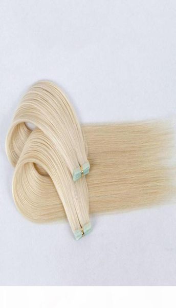 

color 1 60 tape in human hair extensions invisible tape remy hair extensions 100g 40pieces brazilian hair double sides adhesive9271730, Black