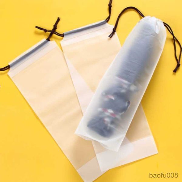 

umbrellas umbrella bag transparent waterproof pull rope convenient bundle mouth plastic r230607
