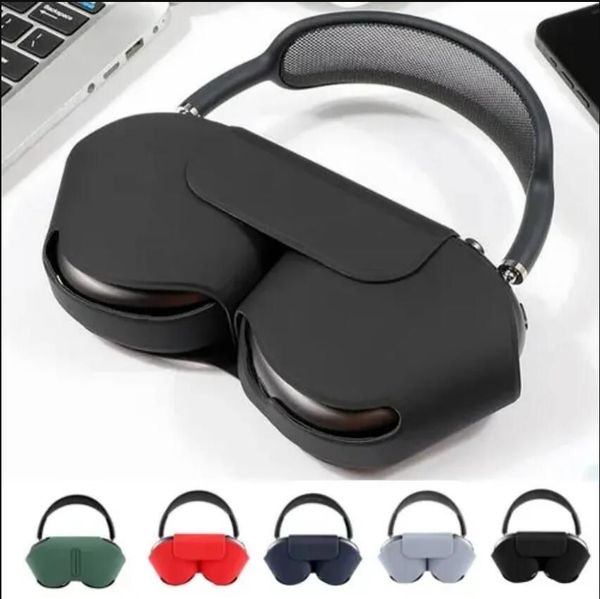 

quality Max Air pods Maxs Cushions Accessories Solid Silicone High Custom Waterproof Protective plastic Headphone, Yellow